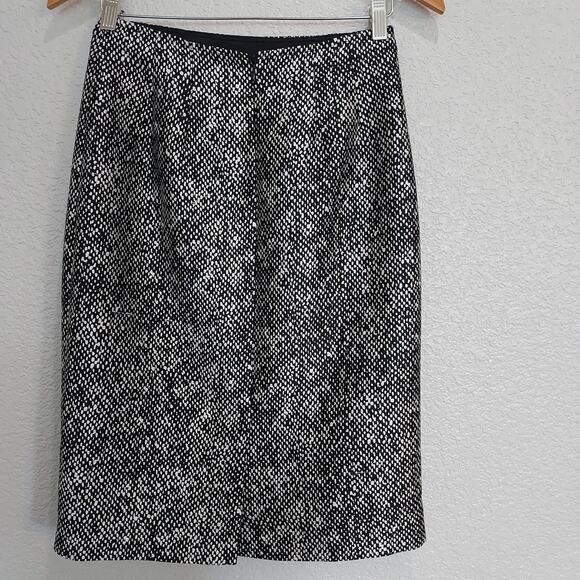 Vintage Rickie Freeman for Teri Jon Black Silk Pencil Skirt Size 4 - Picture 6 of 11